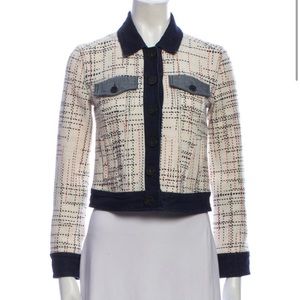 Derek Lam 10 Crosby Tweed Pattern Jacket